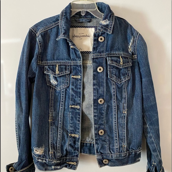 abercrombie kids Other - Abercrombie Kids Distressed Blue Jean Jacket